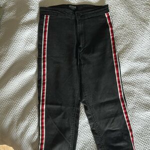 Zara jeans with stripe down the side, Size 4